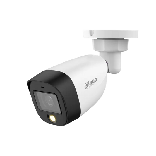 Cámara HDCVI bullet 2MPlente fijo 2.8mm full color microfono incorp DH-HAC-HFW1239CN-A-LED-0280B-S2.