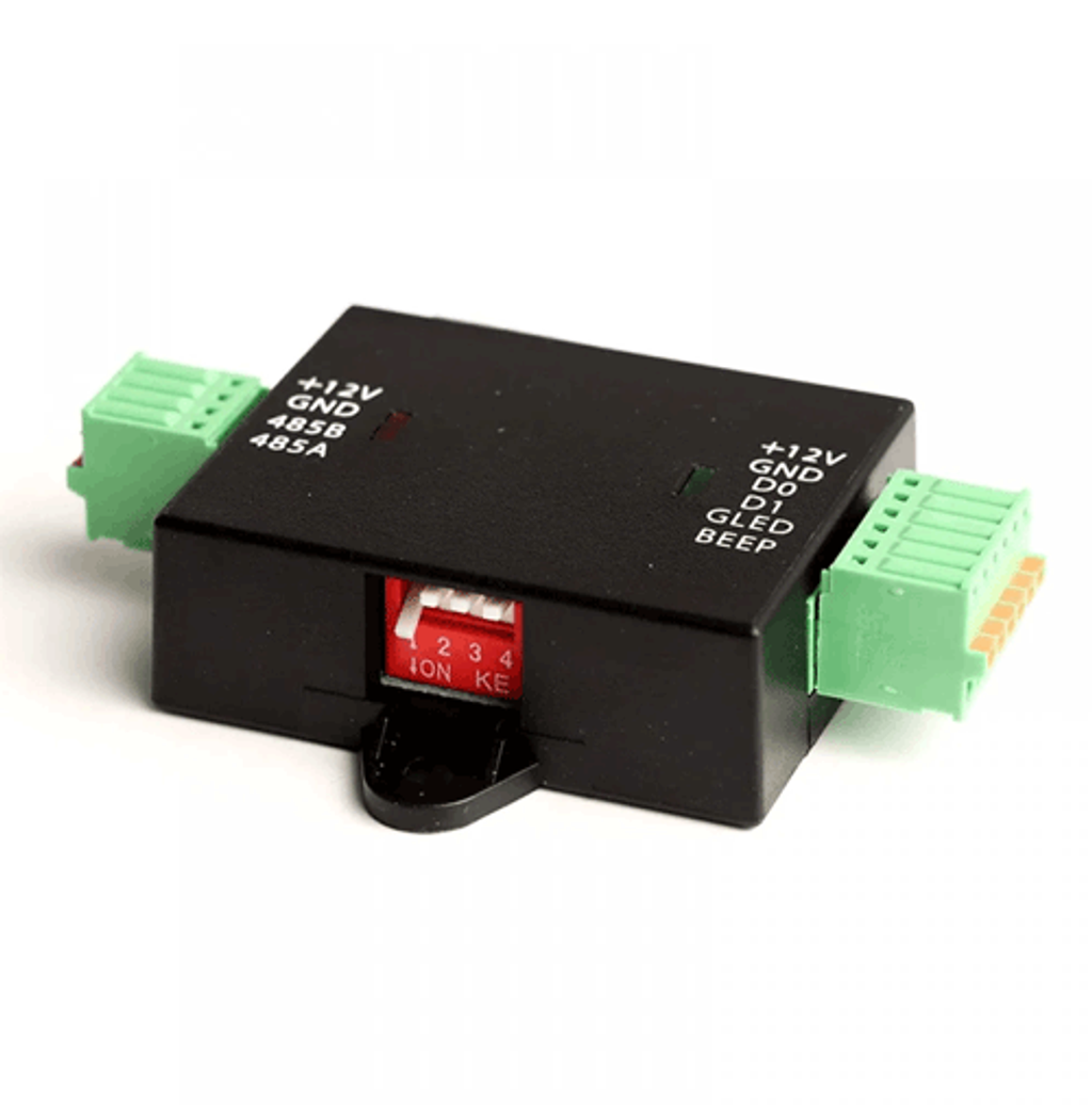 WR485. conversor wiegand a rs485 para lectores. compatible con controlador c2-260.