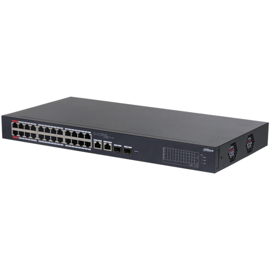 DH-CS4226-24ET-240. SWITCH 24 PUERTOS POE DAHUA. ADMIN CLOUD. LAYER 2. 4 PUERTOS 10/100/1000