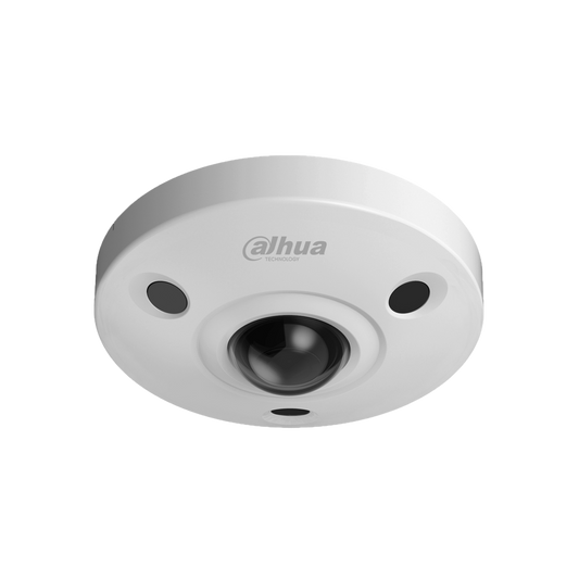 Cámara Dahua HDCVI Domo 8MP 2.5mm Fisheye IR15 Alarm 2/1 Audio Slot IP67 IK10 DH-HAC-EBW3802N-0250B.