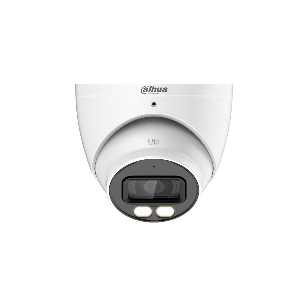 Camara Dahua HDCVI tipo eyeball 2MP dual Iluminación 40m lente fijo DH-HAC-HDW1200TN-IL-A-0280B-S6.