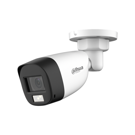 Cámara HDCVI bullet Dahua 5MP lente fijo 2.8mm doble iluminación 20 DH-HAC-HFW1500CLN-IL-A-0280B-S2.