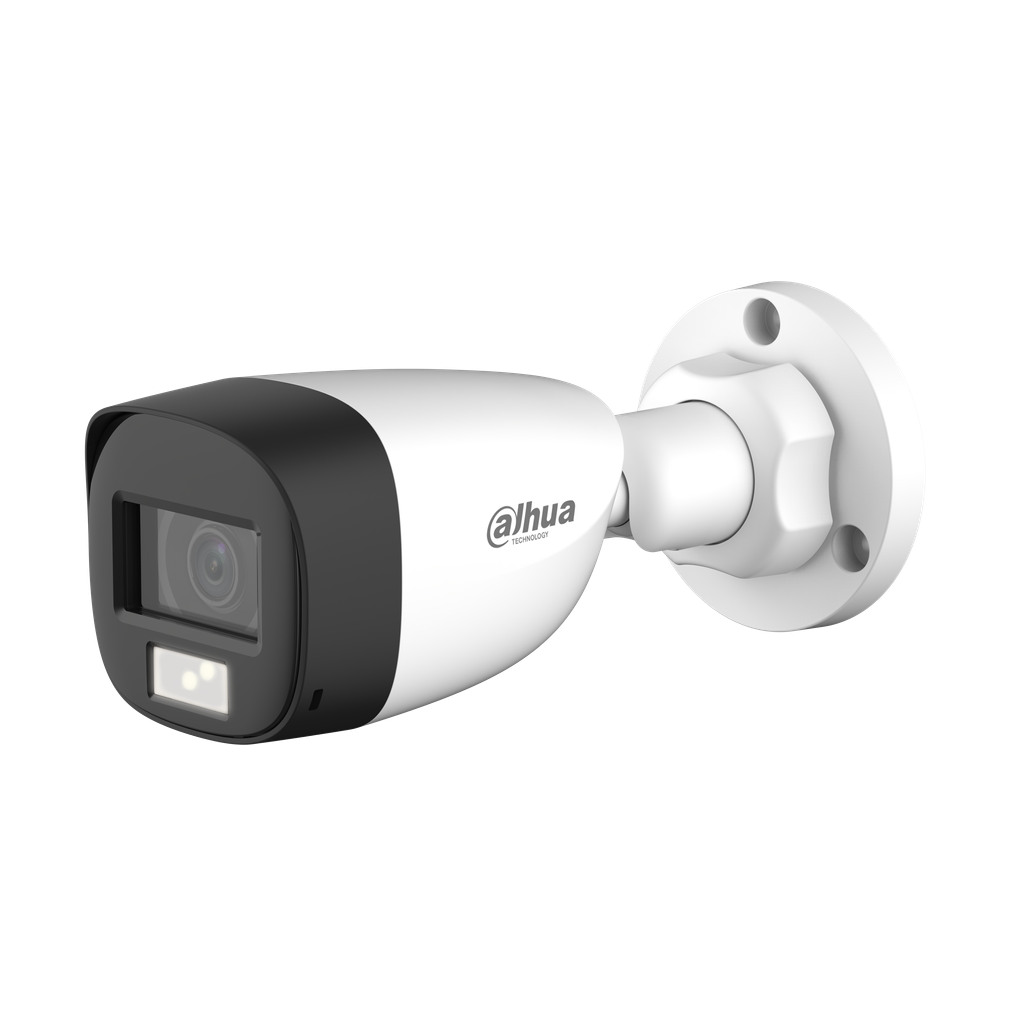 Cámara HDCVI bullet Dahua 5MP lente fijo 2.8mm doble iluminación 20 DH-HAC-HFW1500CLN-IL-A-0280B-S2.
