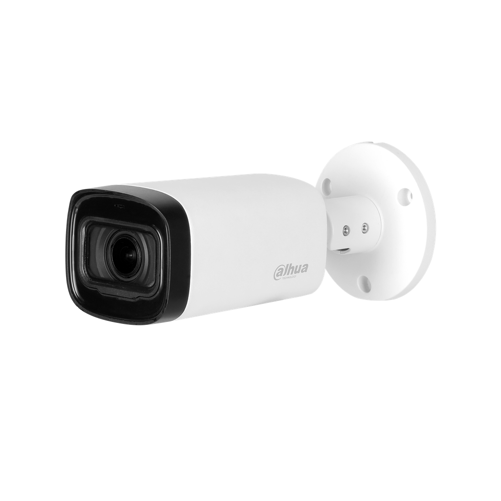 Cámara HDCVI Dahua tipo bullet 5MP lente varifocal IR 60Mt microfono inco DH-HAC-HFW1500RN-Z-IRE6-A.