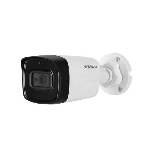 Camara HDCVI bullet 8MP lente fijo 6mm IR 80m proteccion IP67 DH-HAC-HFW1800TLN-A-0600B.