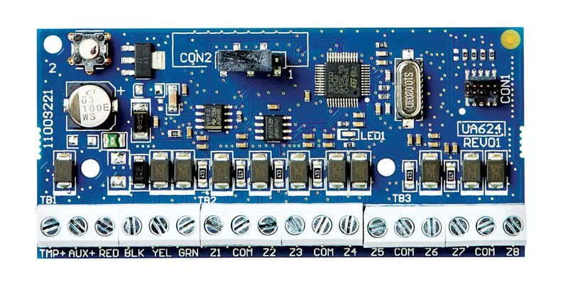 HSM2108. Modulo DSC de expancion de zonas cableadas. 8 zonas alimentacion auxiliar 125mA.