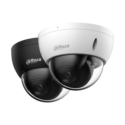 Camara IP Dahua Mini domo 8MP lente fijo IP67 IK10 IR30mt soporta IVS. DH-IPC-HDBW2841EP-S-0280B.