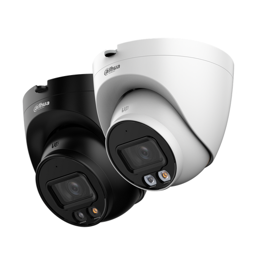 Cámara IP Eyeball 2MP lente fijo 2.8mm dual iluminacion 30M IP67 SMD Pl DH-IPC-HDW2249TP-S-IL-0280B.