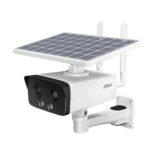 Camara IP de 4mp lente fijo de 2.8mm tipo bullet 4G con pan DH-IPC-HFW2431DGP-4G-SP-NL668LA-B-0280B.