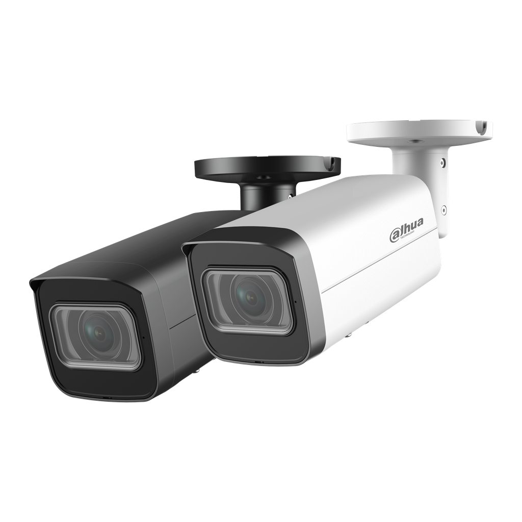 Cámara IP Dahua tipo bullet lente varifocal 8MP IP67 I/O alarma I/O audio sopor DH-IPC-HFW2841TP-ZS.