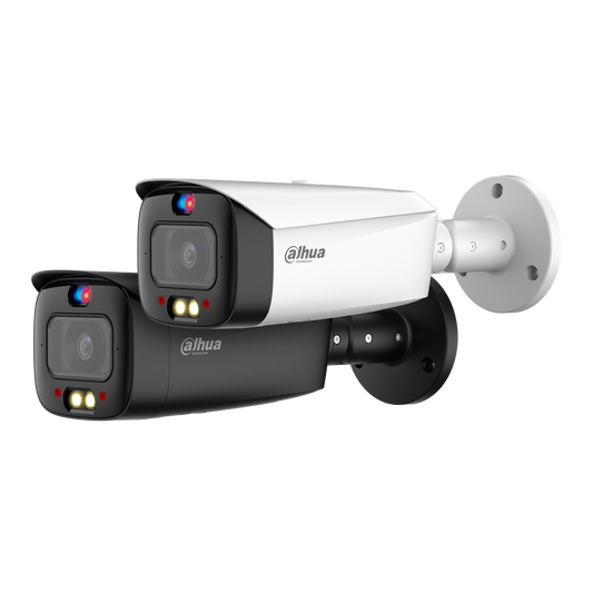 Cámara IP Dahua tipo bullet 4MP doble Iluminacion y deteccion acti DH-IPC-HFW3449T1P-AS-PV-0280B-S4.