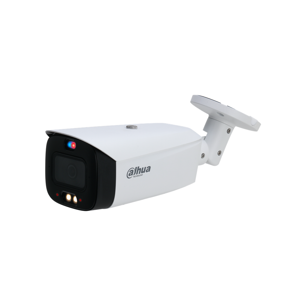 Cámara IP Dahua tipo bullet 4MP doble Iluminacion y deteccion acti DH-IPC-HFW3449T1P-AS-PV-0280B-S4.