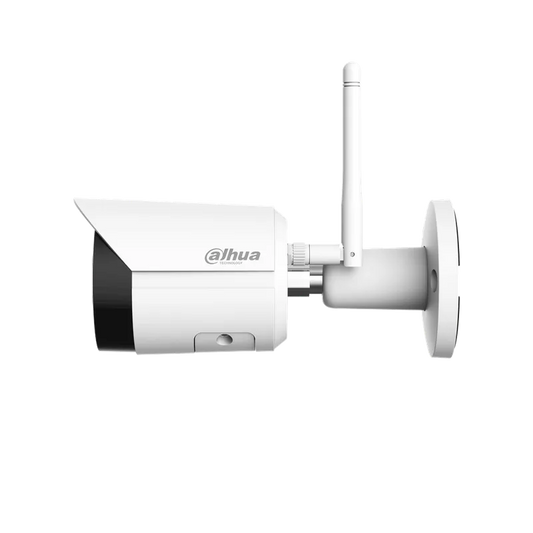 Camara IP bullet WIFI 2MP lente fijo 2.8mm microfono incorporado. DH-IPC-HFW1230DSN-SAW-0280B.