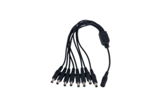 CABLE ADAPTADOR DE CORRIENTE DAHUA. 1 HEMBRA A 8 MACHOS. DH-PFM979-1S8P.