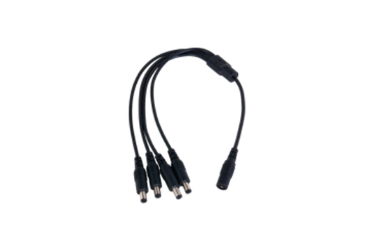 CABLE ADAPTADOR DE CORRIENTE DAHUA. 1 HEMBRA A 4 MACHOS. DH-PFM979-1S4P.