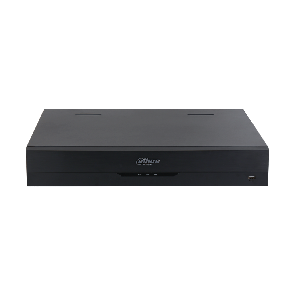 DHI-NVR4416-EI. NVR 16 canales Dahua soporta 4 HDD hasta 16TB soporta IA by cámara y NVR