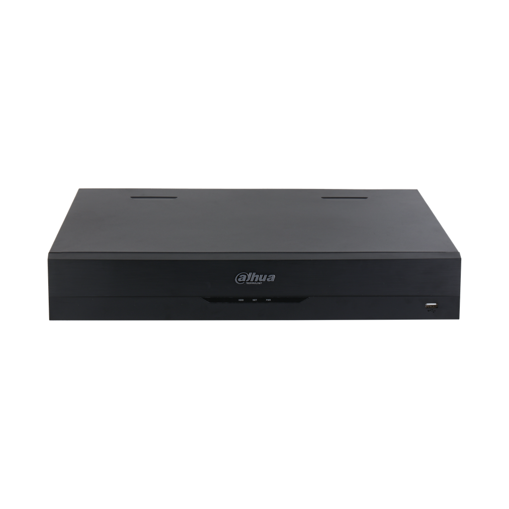 DHI-NVR5464-EI. NVR Dahua 64 canales soporta 4 HDD hasta 16TB IA Perimetral protecction ANPR, FD, FR