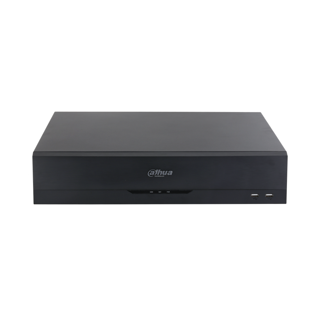 DHI-NVR5864-EI. NVR Dahua 64 canales soporta 8 HDD hasta 16TB IA Perimetral protecction ANPR, FD, FR