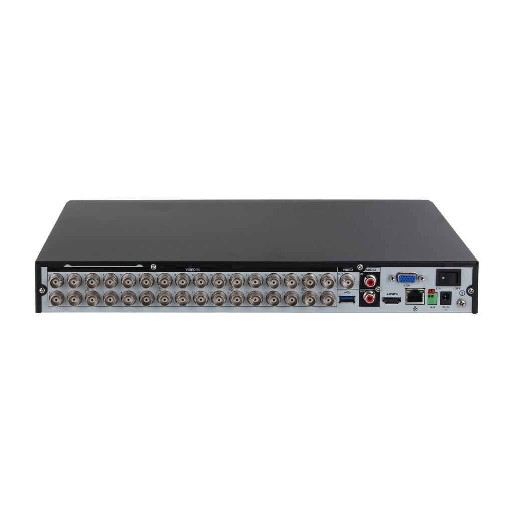 DH-XVR5232AN-4KL-I3. XVR Dahua 32 canales penta hibrido soporta 2 HDD hasta 16TB camaras hasta 4K