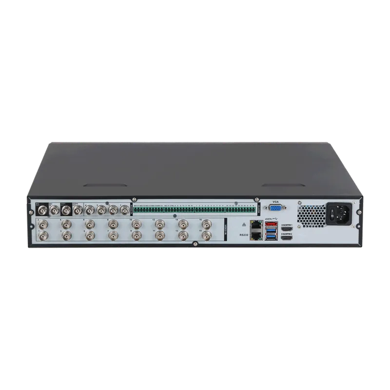 DH-XVR7416L-4K-I3. xvr 16 Canales Penta Hibrido soporta 4HDD de hasta 16TB, con Perimeter protection