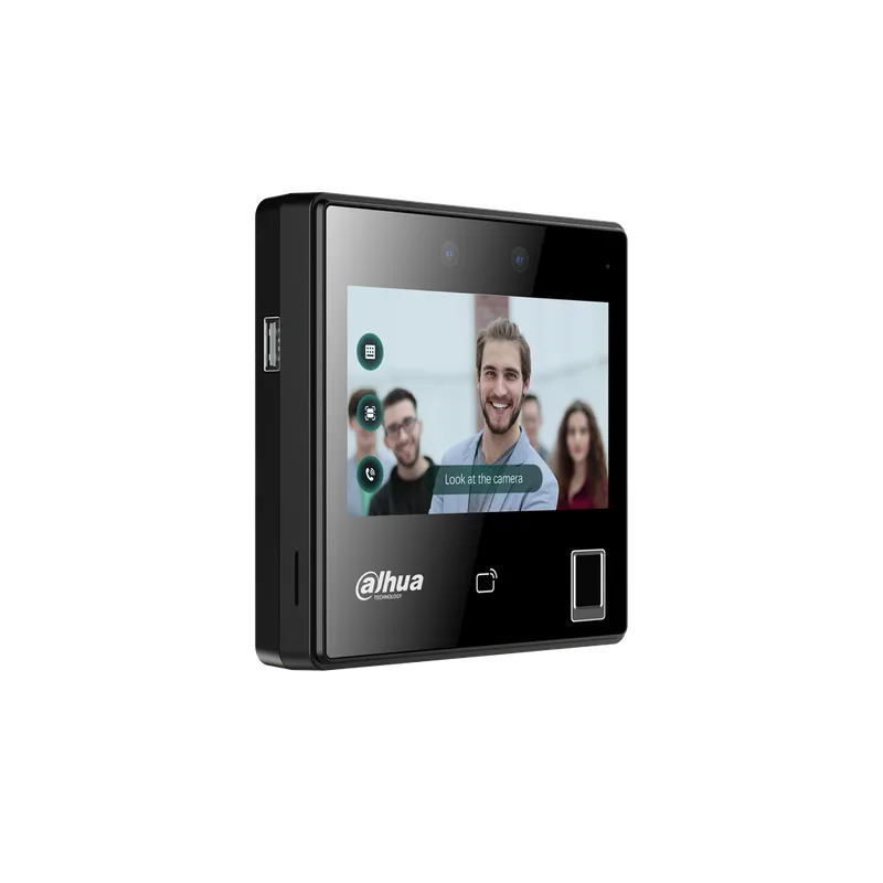 DHI-ASI3214A-W. Control de Acceso Standalone Facial, Huella y Tarjeta Dahua Pantalla 4 SIP Uso Int