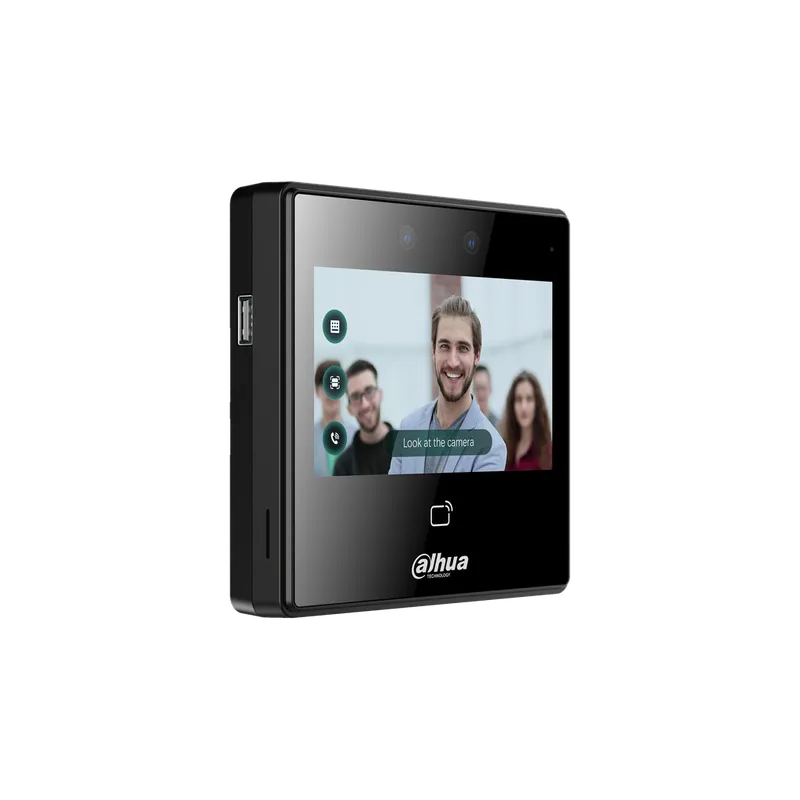 DHI-ASI3213A-W. Control de Acceso Standalone Facial y Tarjeta Dahua Pantalla 4 SIP Uso Interior