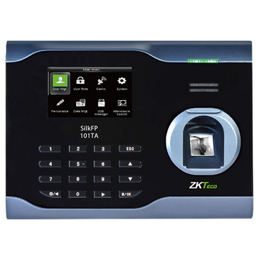 SilkFP-101TA. terminal standalone de t&a, verificación por huella (z-id)/clave/tarjeta ic, adms, 3.0