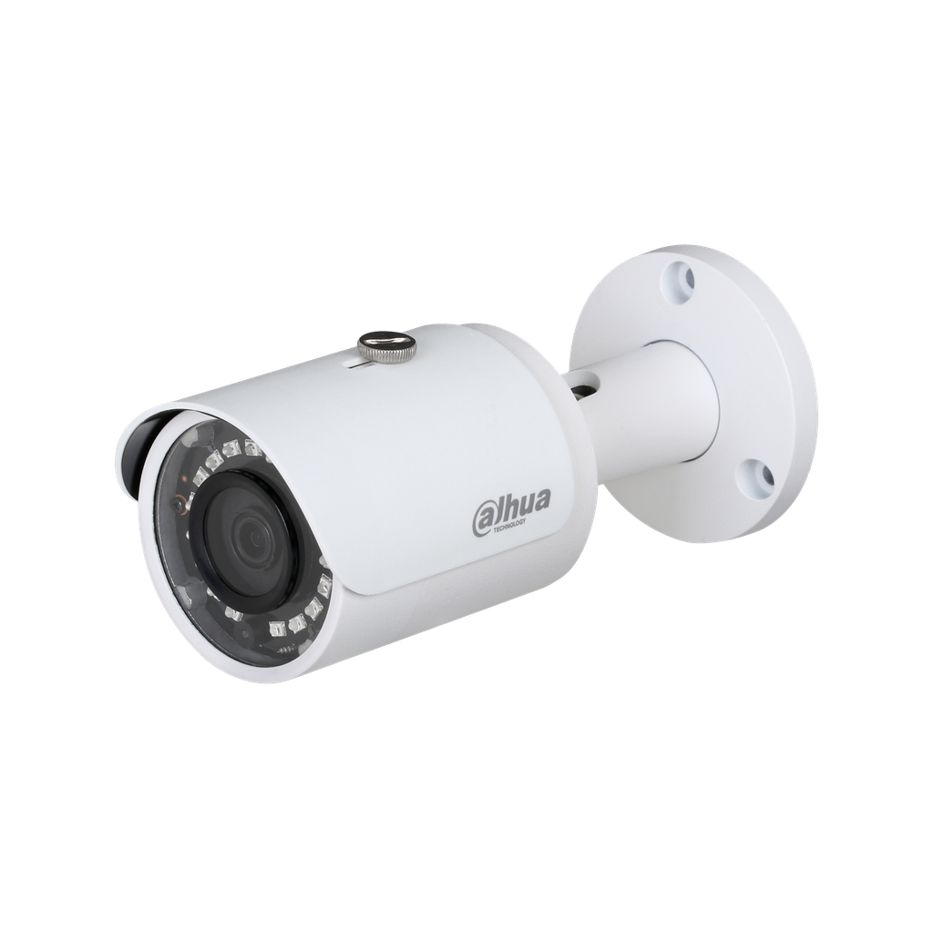 Camara IP Bullet Dahua 2MP Lente 2.8mm Semimetalica IP67 H265+ POE DH-IPC-HFW1230SP-0280B-S5-QH2.
