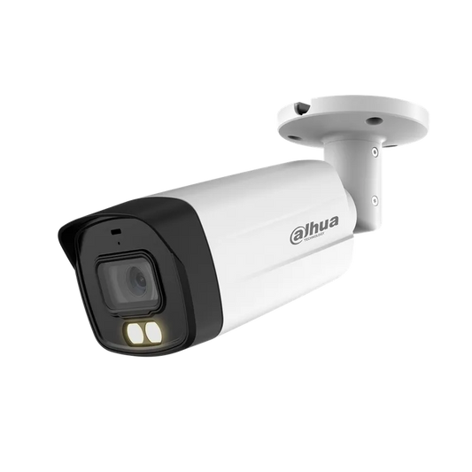 Camara HDCVI tipo Bullet 2mp doble iluminador lente fijo 2.8mm IP67 DH-HAC-HFW1239TMN-IL-A-0280B-S2.